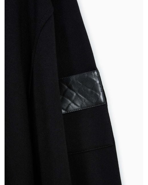 Bottega Veneta Black Collared Long-Sleeve Polo Shirt for men