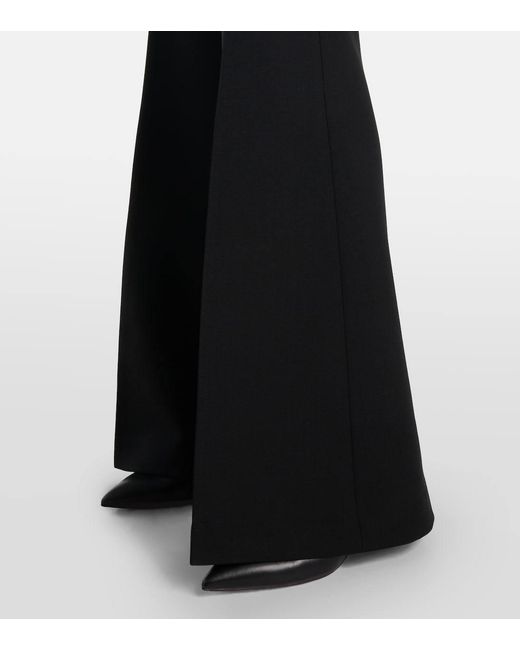 Gabriela Hearst Black Rhein Wool Flared Pants