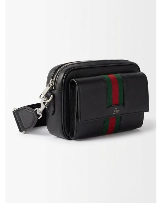 Gucci Black Web Trademark Mini Bag for men
