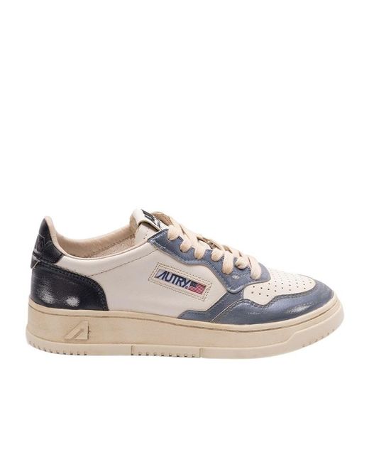 Autry Multicolor Medalist Super Vintage Lace-Up Sneakers