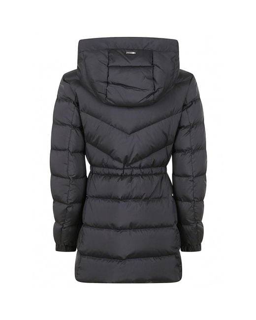 Woolrich Black Hooded Down Jacket