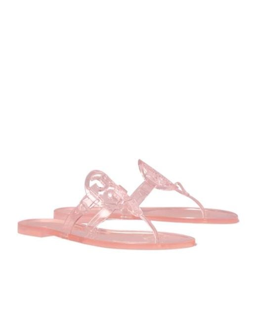 Tory Burch Pink Miller Jelly Sandals
