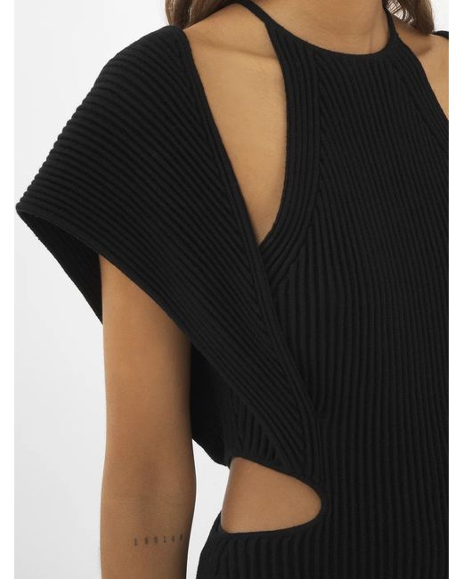 Chloé Black Chloé Cut-Out Sleeveless Maxi Dress