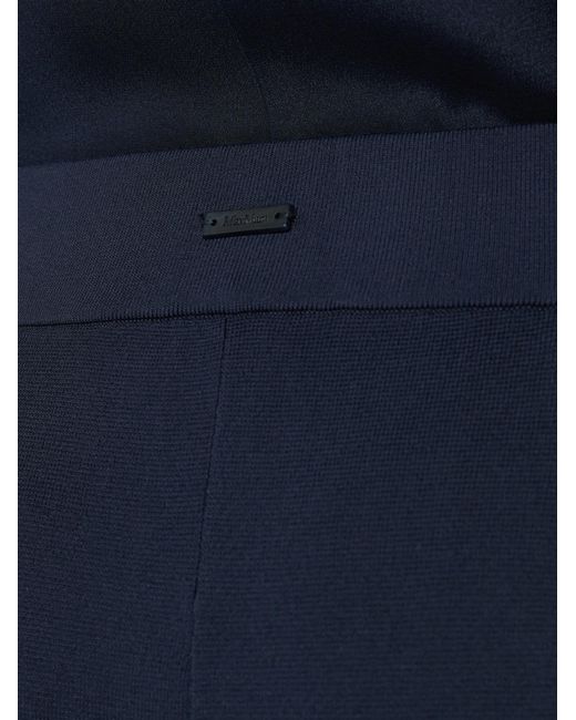 Max Mara Blue Pull-On Wide-Leg Pants