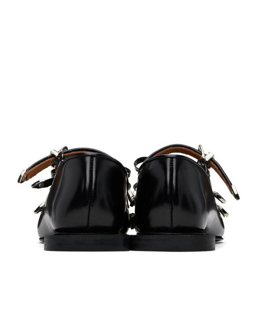 Toga Black Knot Detail Mary Jane Shoes