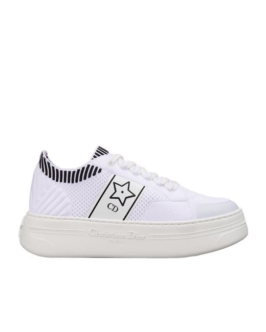 Dior White Star Platform Sneaker