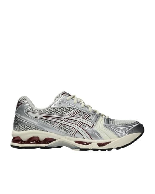 Asics Gray Gel Kayano 14 Mesh Running Shoes for men