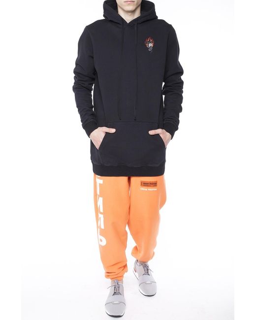 Unravel Project Blue Hooded Sweater for men