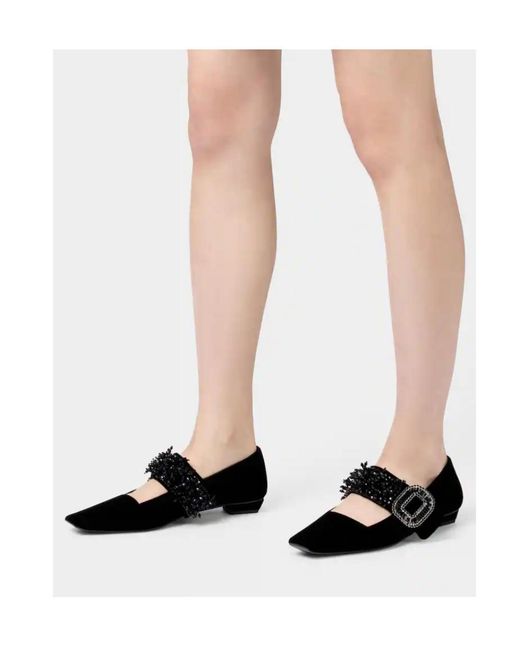 Roger Vivier Black Belle Vivier Mary Janes