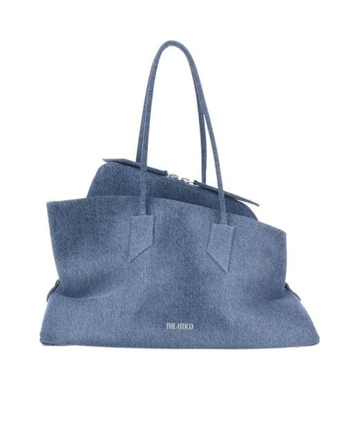 The Attico Blue The La Passeggiata Medium Tote Bag