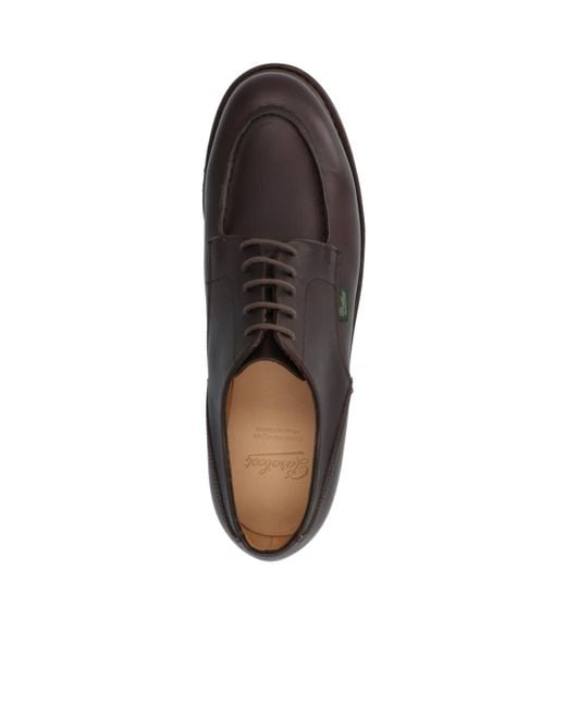 Paraboot Brown Round-Toe Business Shoes for men