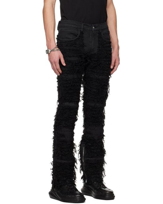 1017 ALYX 9SM X Blackmeans Distressed Straight-Leg Jeans for