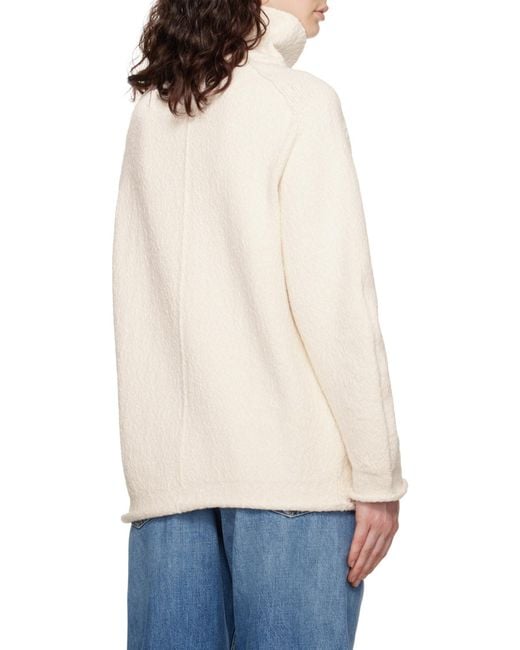 Bottega Veneta Natural Compact High Neck Jumper