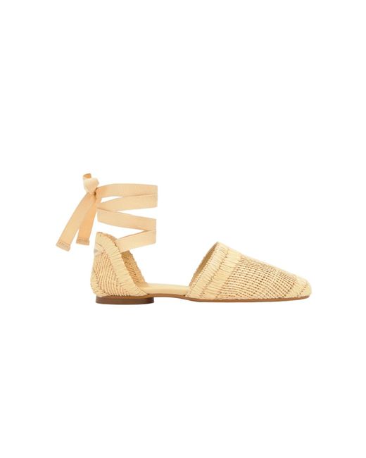 Castaner Metallic Tie Woven Espadrilles