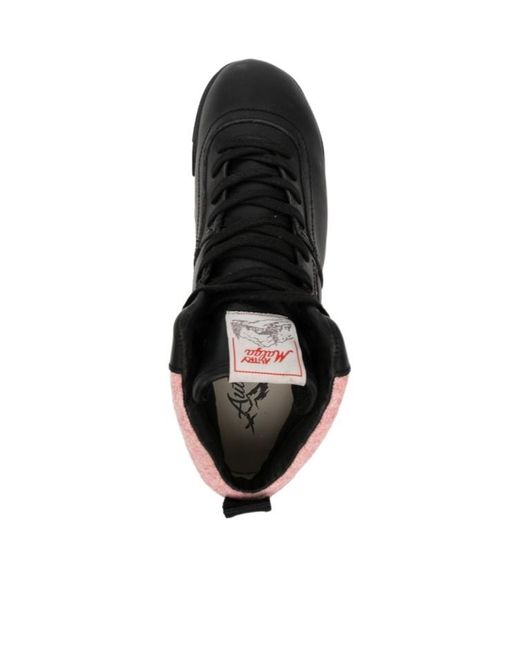 Autry Black High-Top Lace-Up Casual Shoes for men
