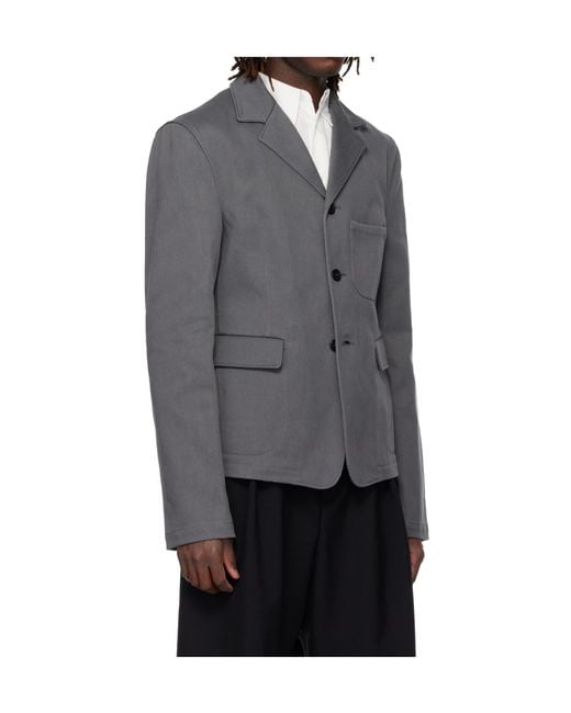 Rier Gray Collared Denim Jacket for men