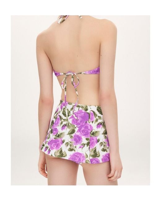 Chloé Pink Chloé Printed Triangle Bikini Top