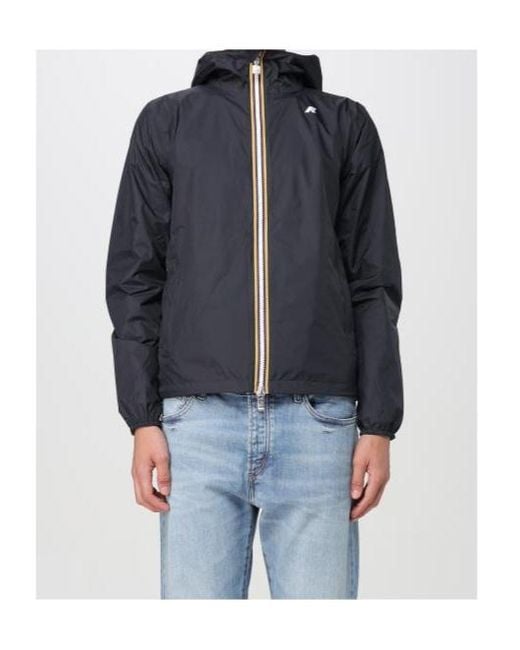 K-Way Blue Jake Plus.2 Reversible Jacket for men