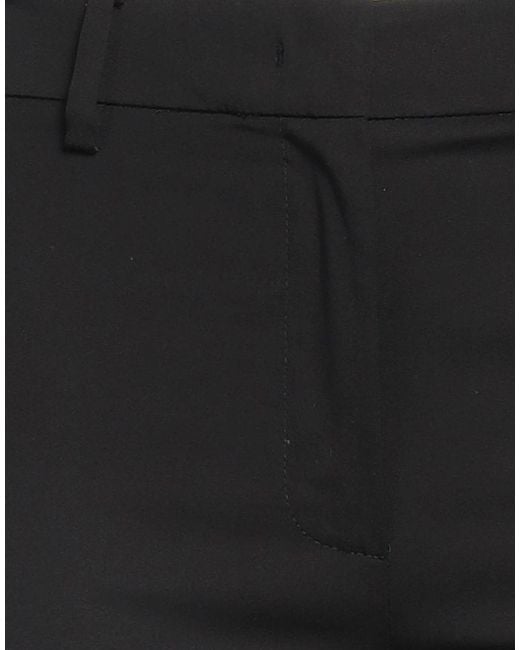 Weekend by Maxmara Black Solid-Color Straight-Leg Pants