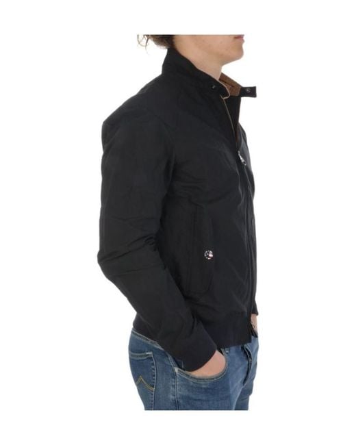 Barbour Black International Rectifier Zipped Long-Sleeved Jacket for men