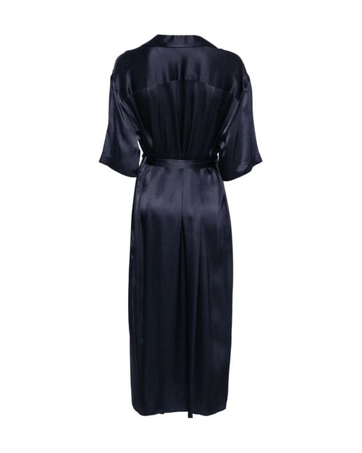 Semicouture Blue Laetitia Midi Dress