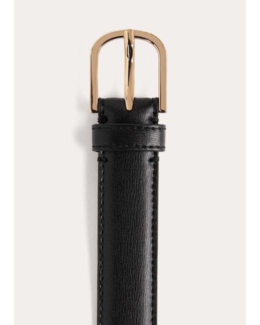 Totême White Totême Buckled Slim Belt