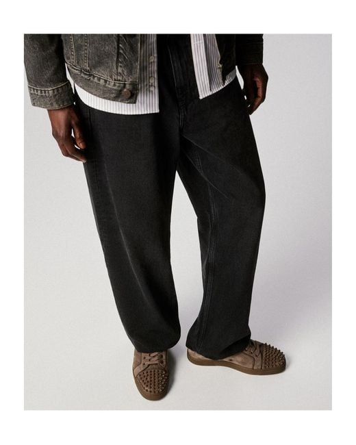 Christian Louboutin Brown Lace-Up Flat Sneakers for men