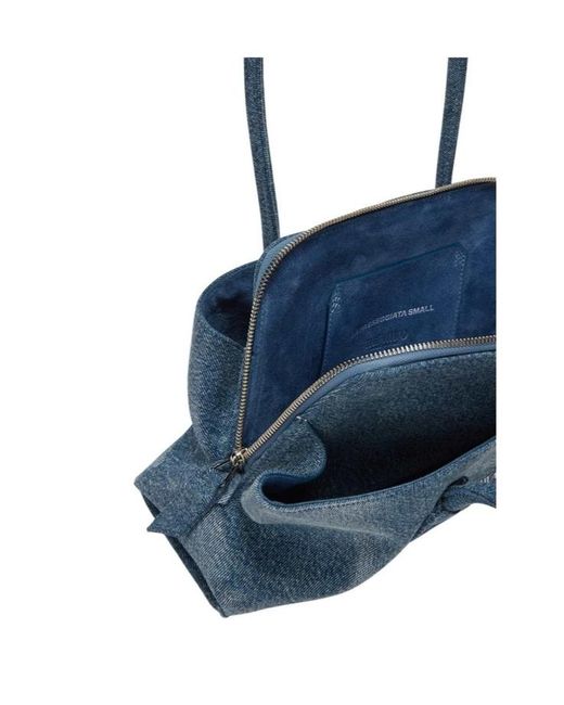 The Attico Blue The La Passeggiata Small Shoulder Bag
