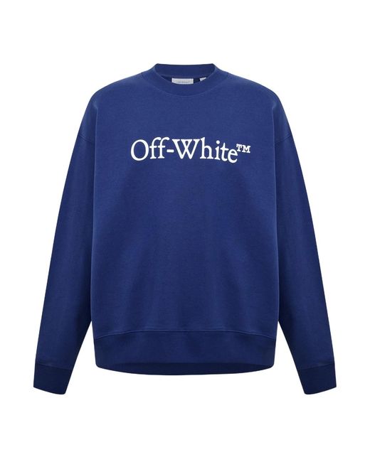 Off-White c/o Virgil Abloh Blue Skate Crew Sweatshirt for men