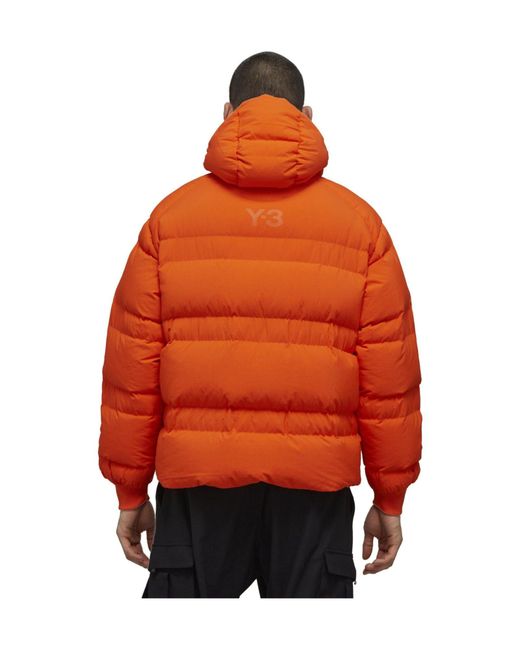 Y-3 Orange Classic Down Jacket for men