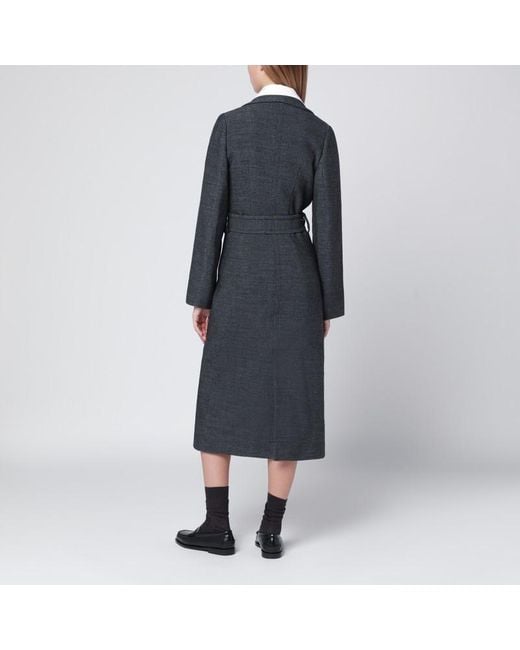 NAMACHEKO Blue Wool Coat