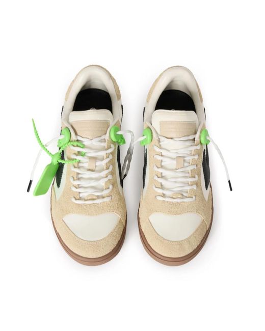 Off-White c/o Virgil Abloh Green End Of Play Low-Top Sneakers