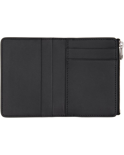 A.P.C. Black Stefan Zip Card Holder for men