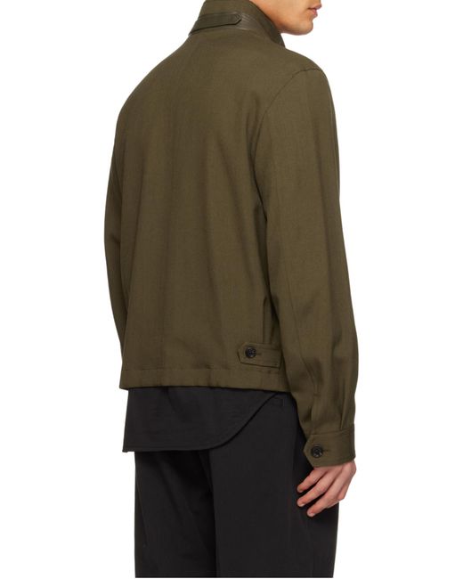 Tom Ford Green Long-Sleeved Casual Jacket for men