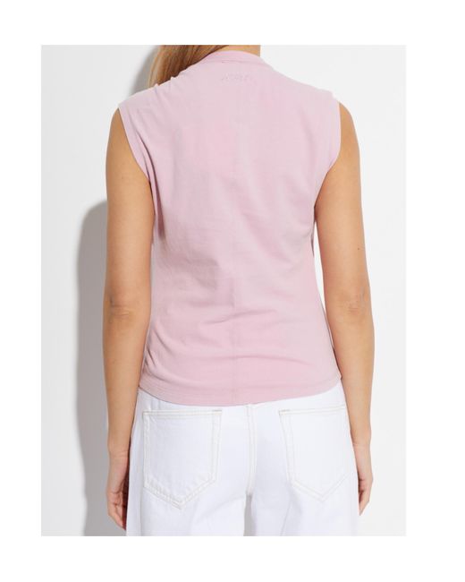 Isabel Marant Pink Knot Sleeveless Blouse