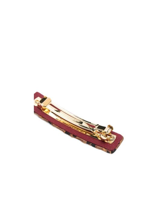 Etro White Rectangular Hair Clip