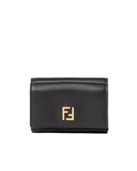 Fendi Black Ff Mini Trifold