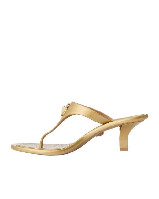 Versace Metallic Thongtoe Mule