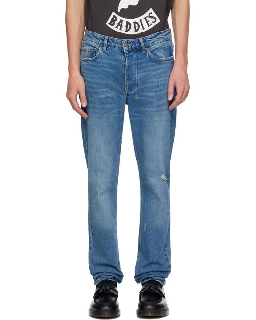 Ksubi Blue Trousers With Belt Loops for men