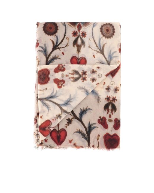 Faliero Sarti Pink Printed Scarf