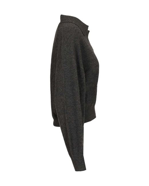 Lisa Yang Black Katriel Polo Knitted Sweater