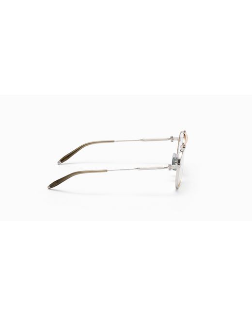 Akoni Natural Calisto Pilot-Frame Glasses for men