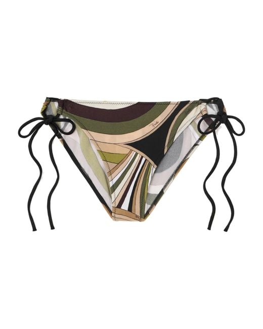 Emilio Pucci Black Printed Bikini Briefs
