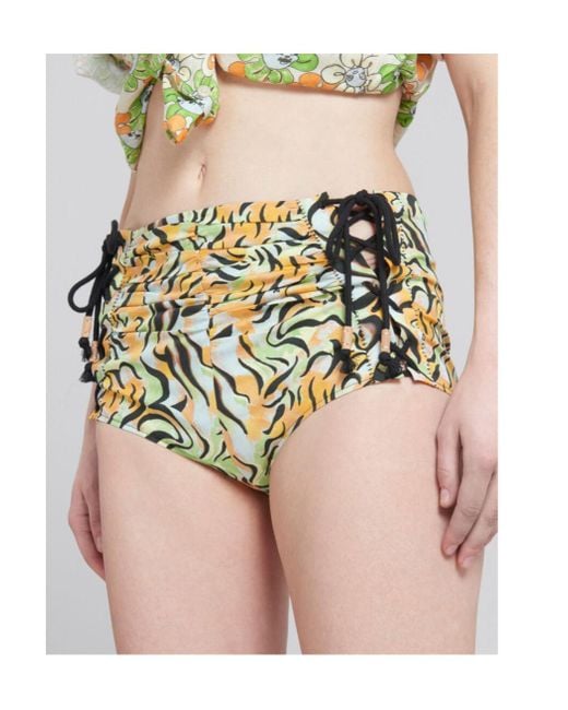 Marni White Printed Organic Poplin Hot Pants