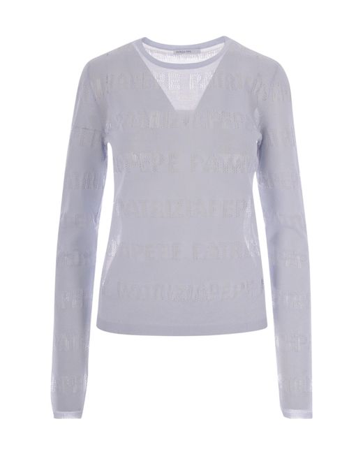 Patrizia Pepe Blue Long-Sleeve Sweater