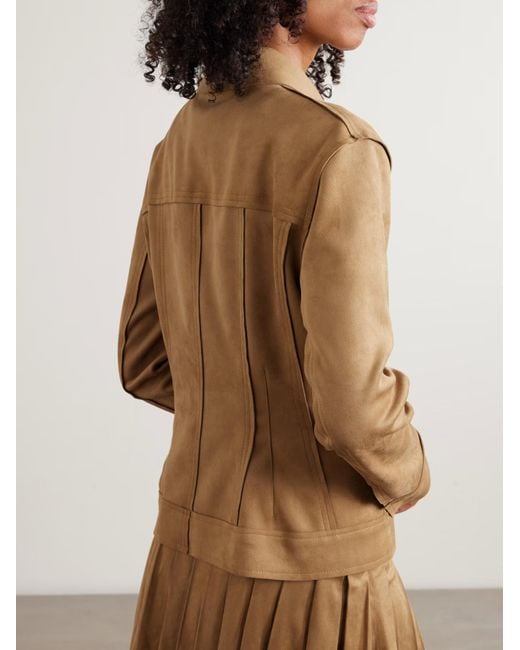 Norma Kamali Brown Long-Sleeved Casual Jacket