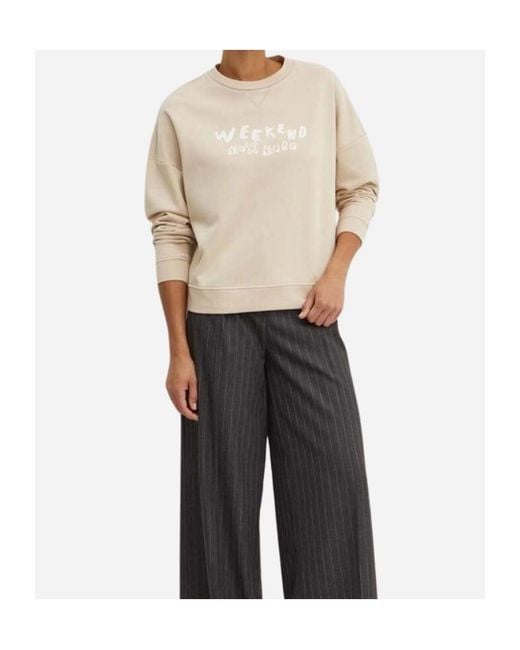 Weekend by Maxmara Natural Danubio Crewneck Sweatshirt