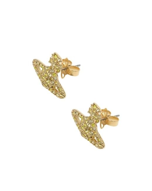 Vivienne Westwood Metallic Grace Orb Stud Earrings