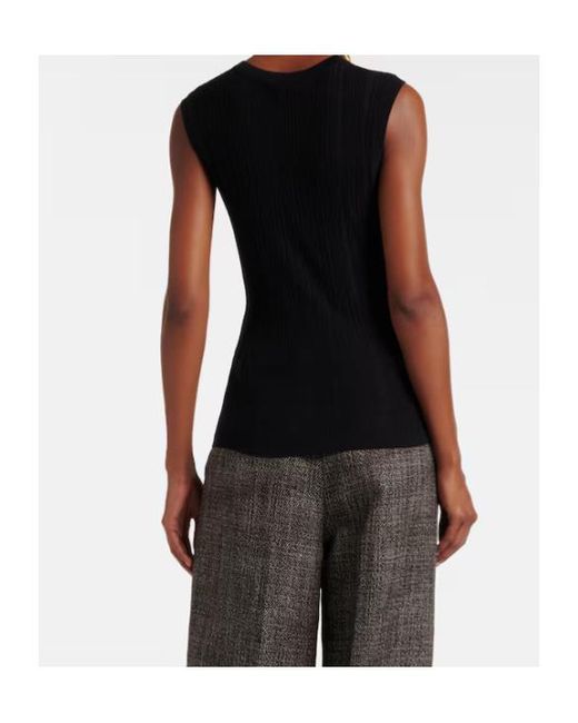 Joseph Black Round-Neck Vest