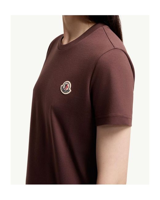 Moncler Purple Logo Patch Three-Pack Of T-Shirts